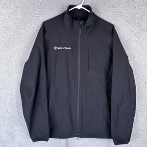 Lululemon Sojourn Jacket Mens Large Black Full Zip‎ Performance Mock Neck Tech